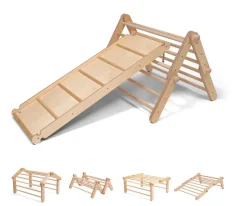 Niños Ettetete Triángulo Pikler Móvil Mopitri con Rampa Edición Limitada 2024