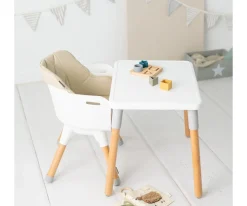 Olmitos Trona 2 en 1 Mesa y Silla Infantil Kombo Beige^ Tronas Bebé