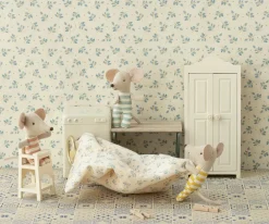 Niños Maileg Trona Ratón Blanco Roto