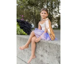 Great Pretenders Tutú, Capa y Máscara Super-Duper Metallic Rose Gold/Lilac 4-6 años^Niños Disfraces Para Niños