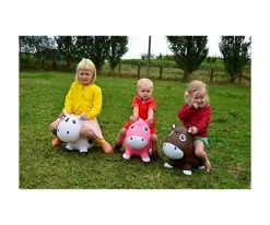 Niños Kidzzfarm Vaca Saltarina Junior Rosa Pastel