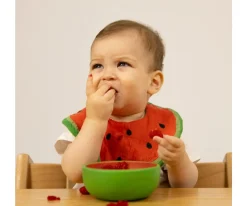 Oli & Carol Vajilla 3 Piezas de Madera Wally The Watermelon^ Baby Led Weaning