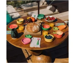 Oli & Carol Vajilla 3 Piezas de Madera Wally The Watermelon^ Baby Led Weaning