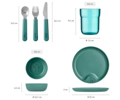 Mepal Vajilla 6 Piezas Mio Little Farm^ Vajilla Infantil