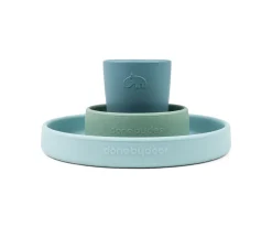 Done by Deer Vajilla de Silicona Happy Clouds Azul^ Vajilla Infantil