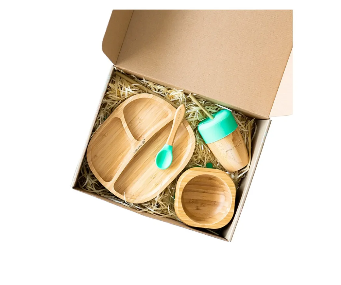 Ecorascals Vajilla Toddler Verde