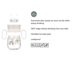 Mepal Vaso Antiderrame 360º Mio Sunshine & Rainbow 200 ml^ Vasos Antiderrame