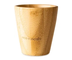 Ecorascals Vaso Bambú Naranja con Tapa 190ml^Niños Vasos Para Bebés Y Niños