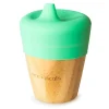 Ecorascals Vaso Bambú Verde con Tapa 190ml^Niños Vasos Para Bebés Y Niños