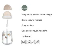 Mepal Vaso con Pajita Mio Forest Friends^Niños Vasos Para Bebés Y Niños