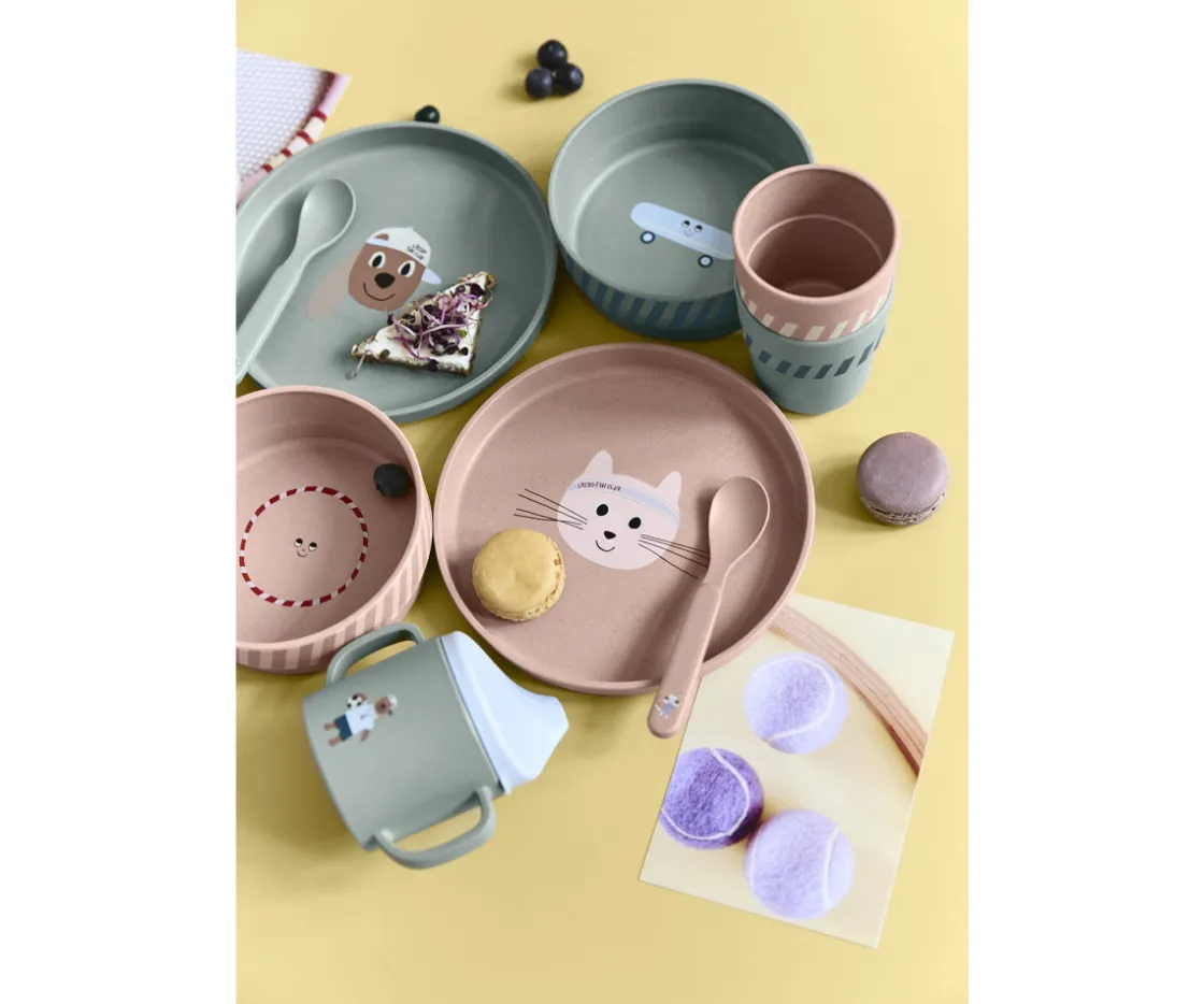 Lassig Vaso de Entrenamiento Eco Tiny Team Dog^Niños Vasos Para Bebés Y Niños