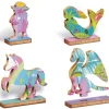 Niños Ludattica Woody Puzzle Unicornio Encantado