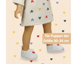Heless Zapatillas para Muñecos con Corazón^Niños Accesorios Para Muñecas