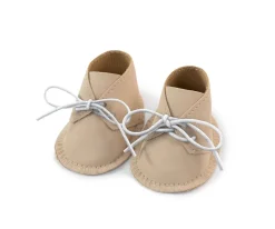 Niños Miniland Zapatos para Muñeco Beige